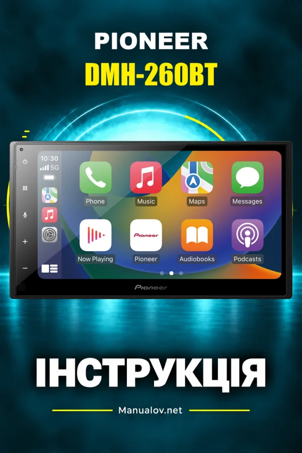 Pioneer DMH-260BT — instrukcja po angielsku