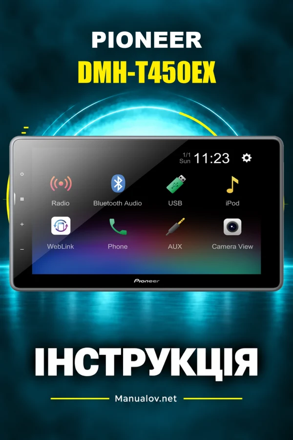Pioneer DMH-T450EX — instrukcja po angielsku