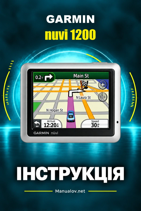 Garmin nuvi 1200 — instrukcja po angielsku
