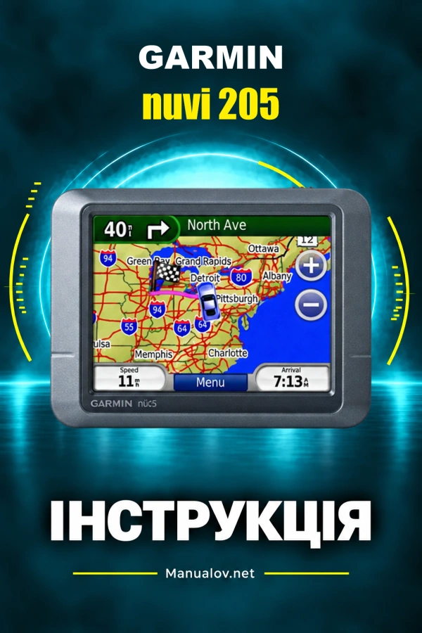 Garmin nuvi 205 — instrukcja po angielsku