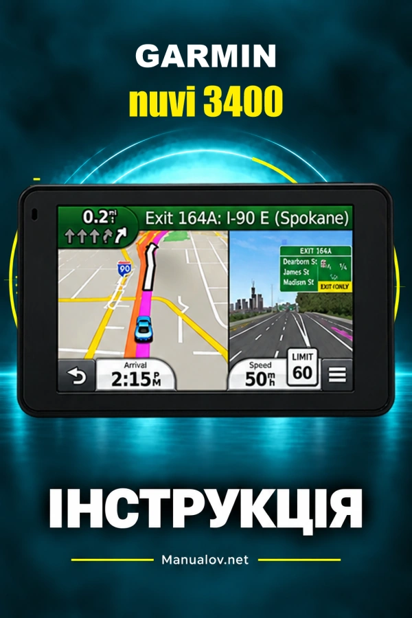 Garmin nuvi 3400 — instrukcja po angielsku