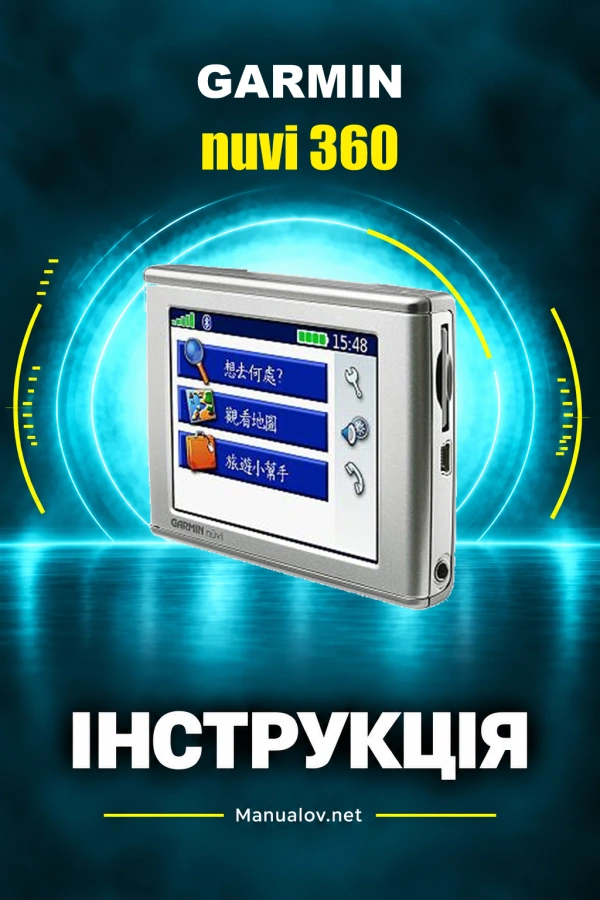 Garmin nuvi 360 — instrukcja po angielsku