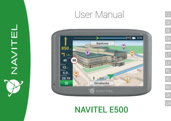 Navitel E500 — інструкція українською мовою