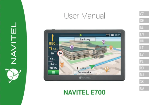 Navitel E700 — інструкція українською мовою