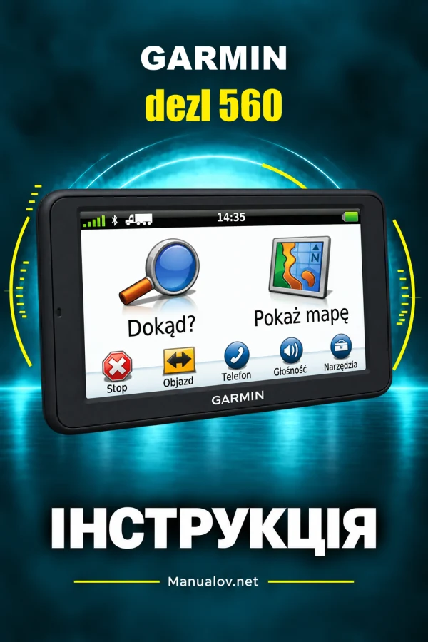 Garmin dezl 560 — instrukcja po polsku