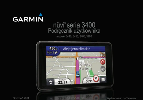 Garmin nuvi 3400 Series — instrukcja po polsku