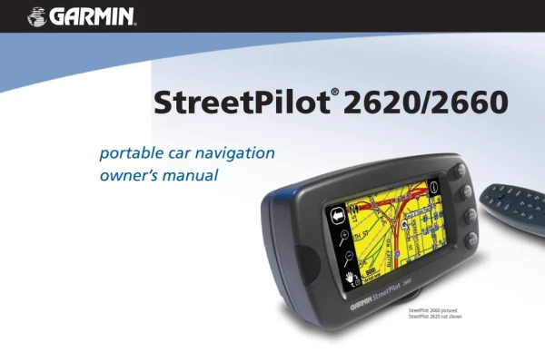 Garmin StreetPilot 2620/2660 — instrukcja po angielsku