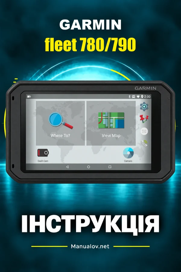 Garmin fleet 780/790 — інструкція польською