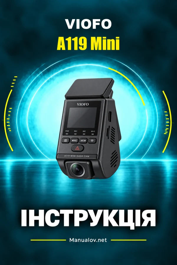 VIOFO A119 Mini — instrukcja po angielsku