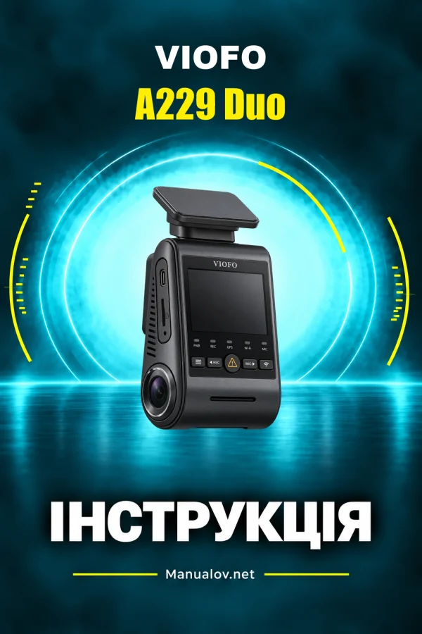 VIOFO A229 Duo — instrukcja po angielsku