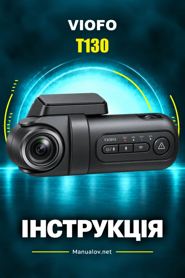 VIOFO T130 — instrukcja po angielsku