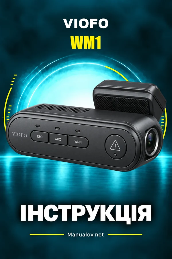 VIOFO WM1 — instrukcja po angielsku