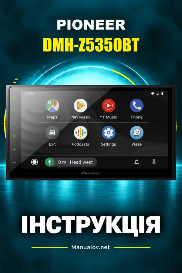 Pioneer DMH-Z5350BT — instrukcja po angielsku