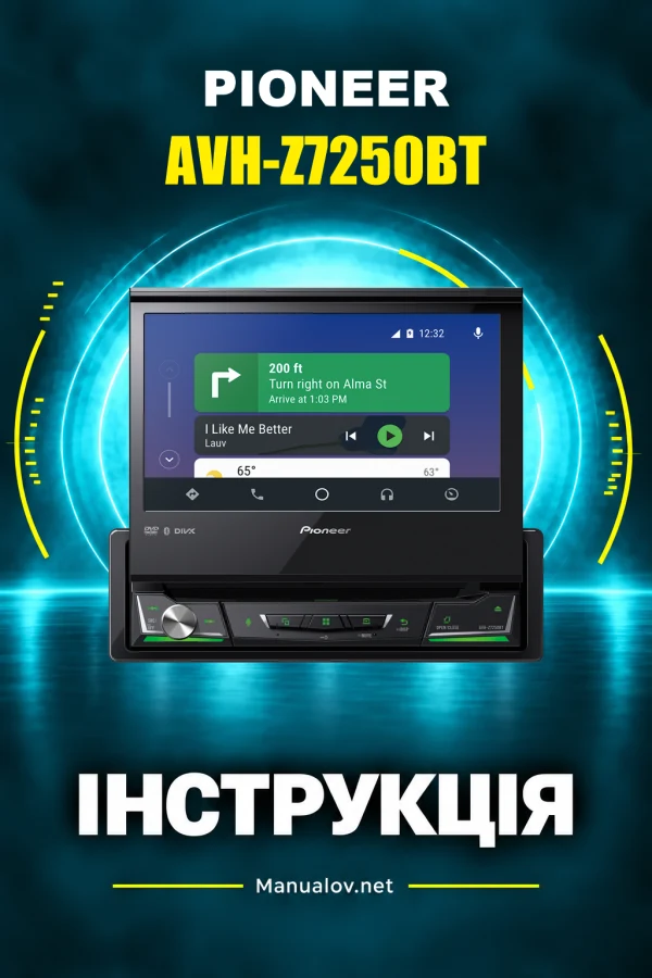 Pioneer AVH-Z7250BT — instrukcja po angielsku, po chińsku (pismo tradycyjne), po indonezyjsku, po tajsku