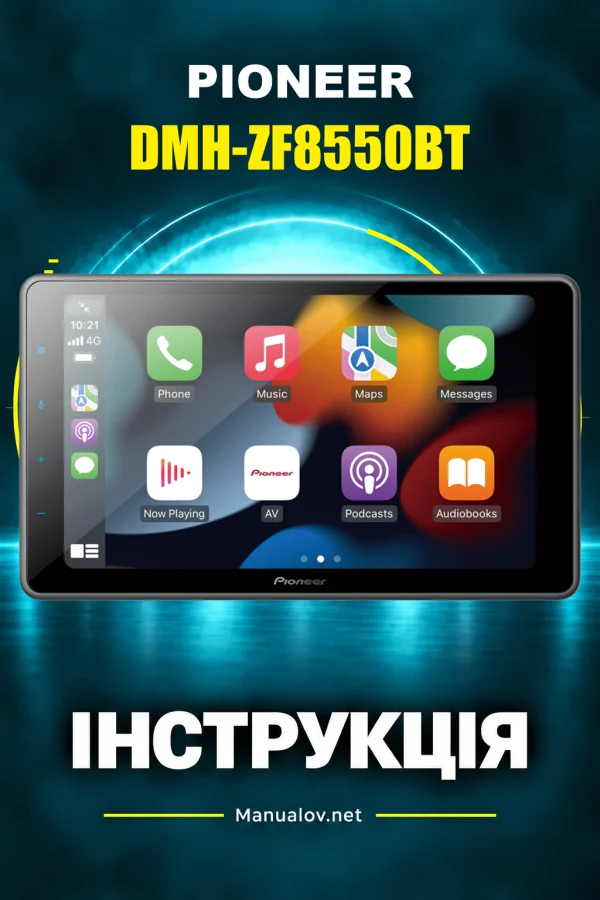 Pioneer DMH-ZF8550BT — instrukcja po angielsku