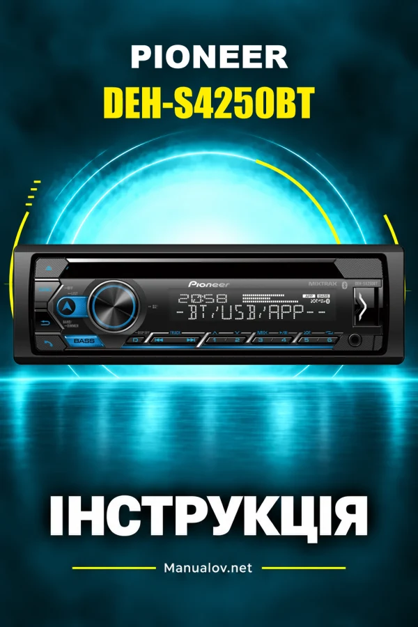 Pioneer DEH-S4250BT — instrukcja po angielsku, po chińsku (pismo tradycyjne), po arabsku, po persku