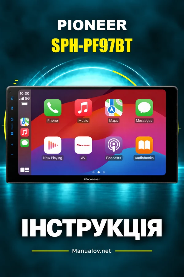 Pioneer SPH-PF97BT — instrukcja po angielsku