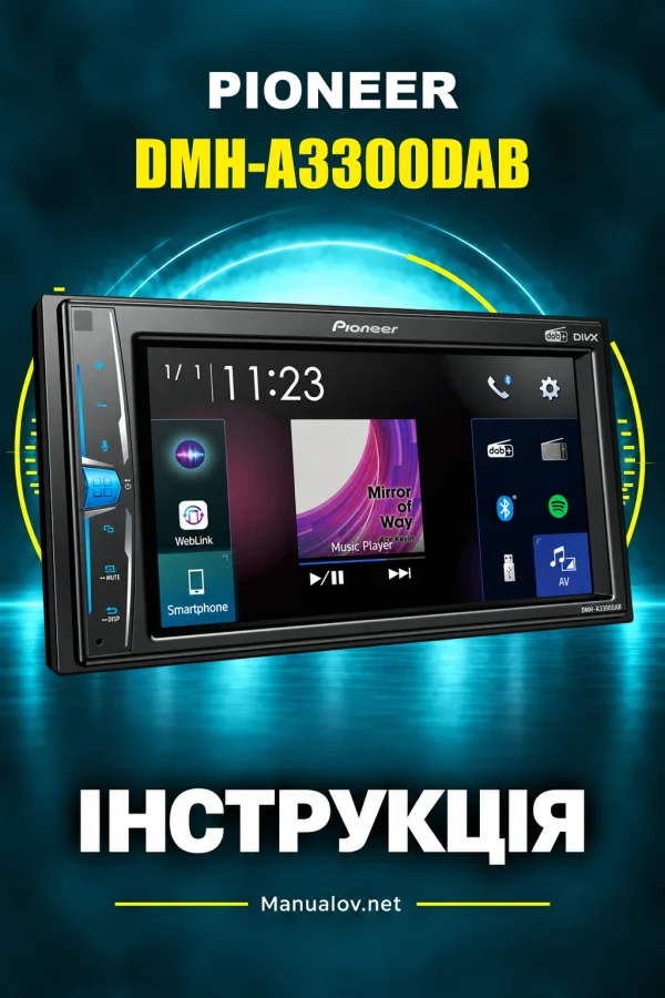 Pioneer DMH-A3300DAB — instrukcja po angielsku