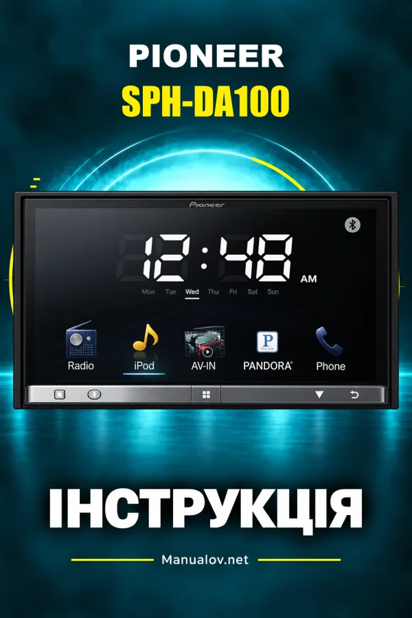 Pioneer SPH-DA100 — instrukcja po angielsku