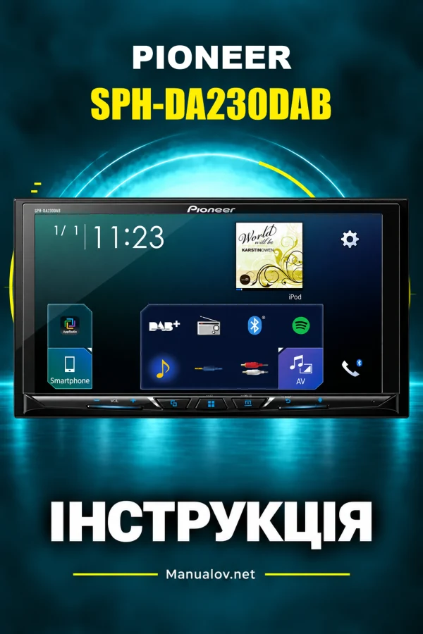Pioneer SPH-DA230DAB — instrukcja po angielsku
