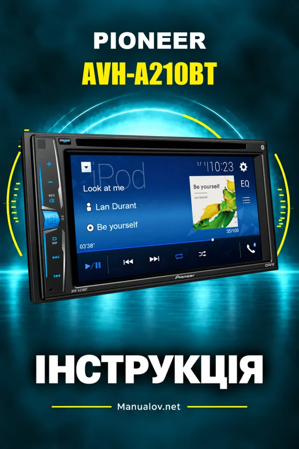 Pioneer AVH-A210BT — instrukcja po angielsku