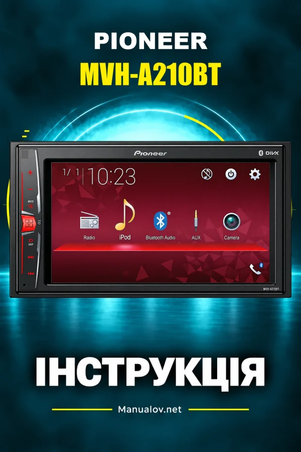Pioneer MVH-A210BT — instrukcja po angielsku