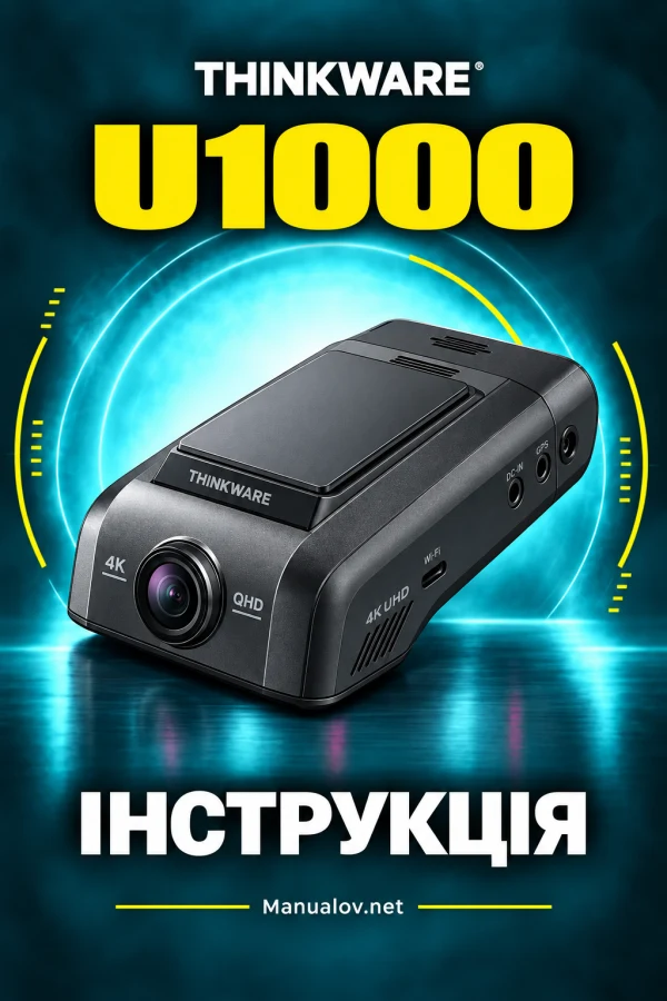 Thinkware U1000 — instrukcja po angielsku