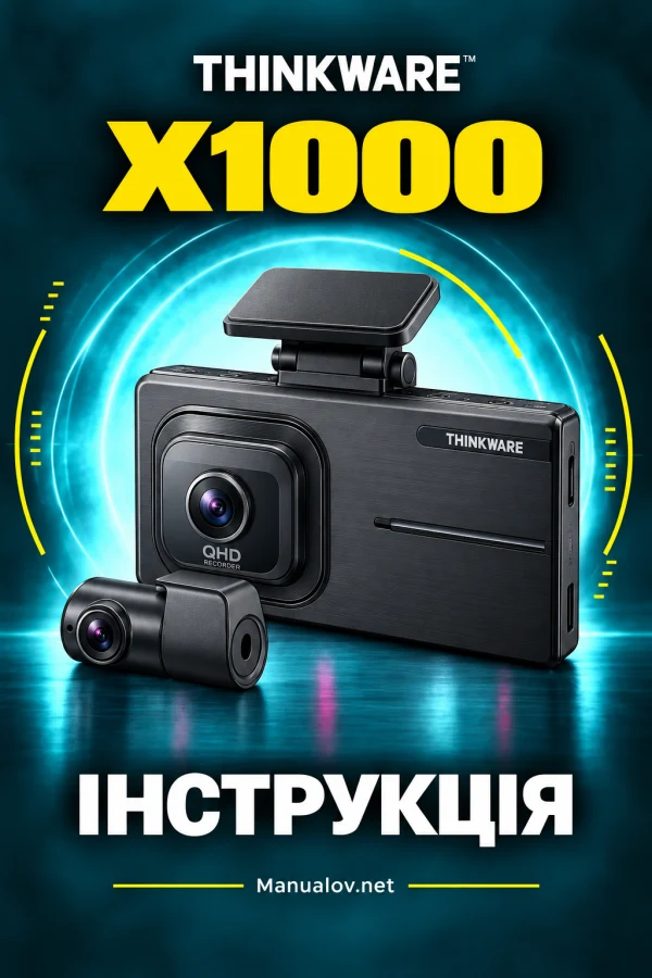Thinkware X1000 — instrukcja po angielsku