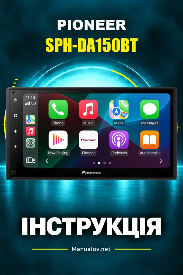 Pioneer SPH-DA150BT — instrukcja po angielsku