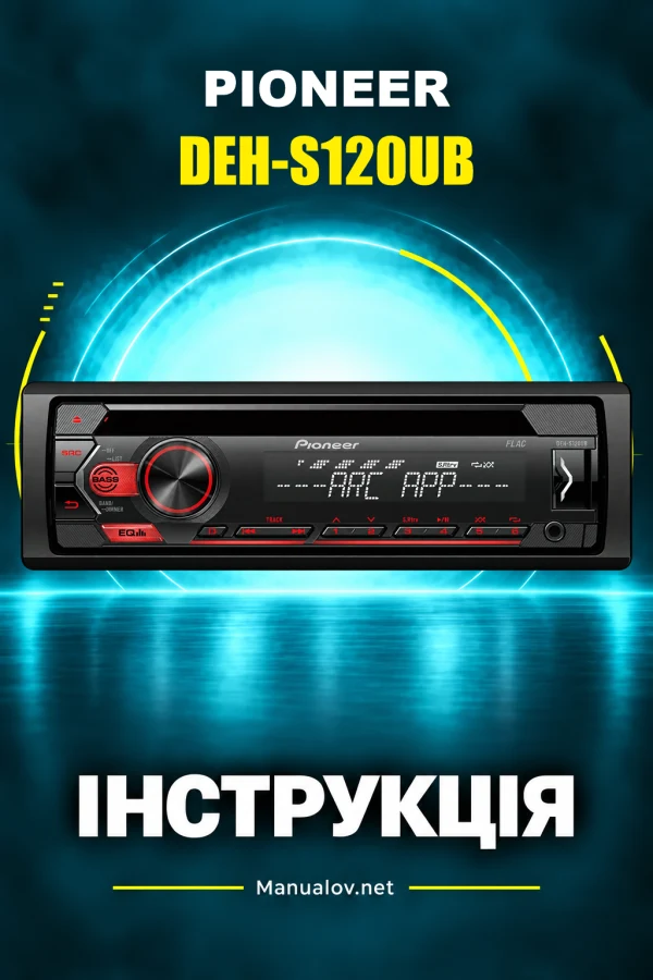 Pioneer DEH-S120UB — instrukcja po angielsku