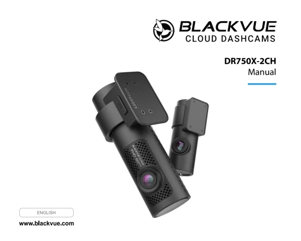 BlackVue DR750X-2CH — інструкція англійською мовою