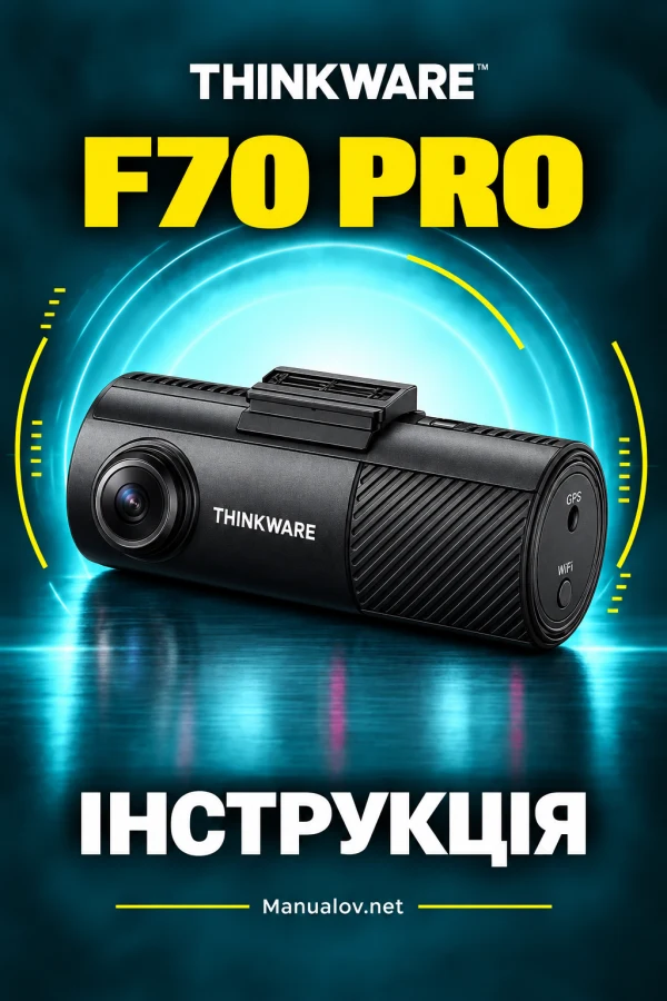 Thinkware F70 PRO — instrukcja po angielsku