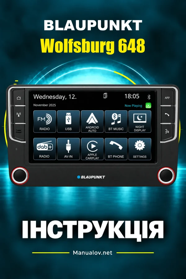 Blaupunkt Wolfsburg 648 — instrukcja po polsku, po angielsku