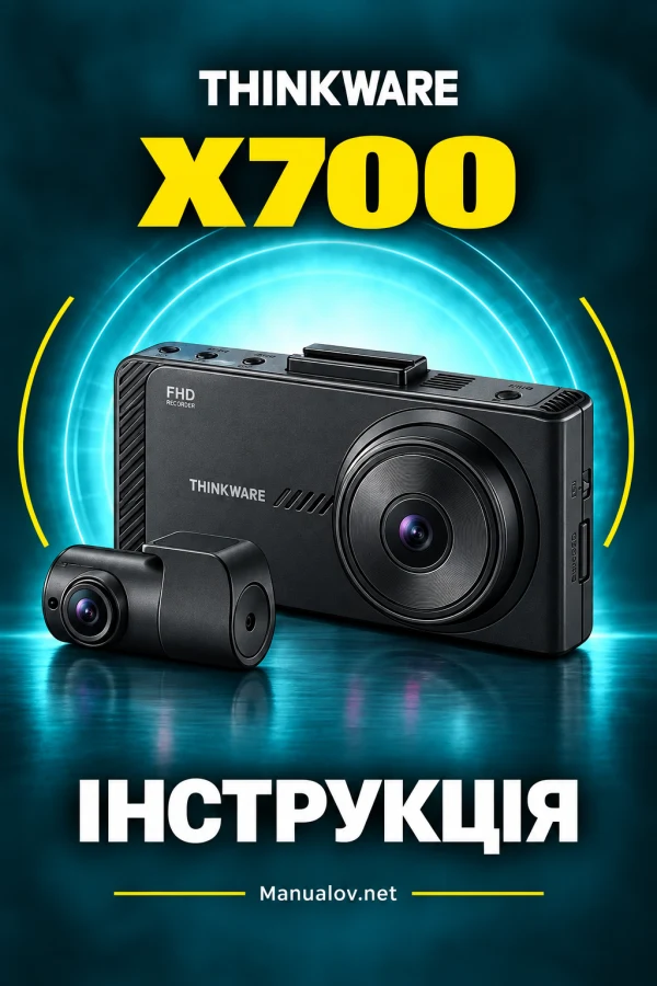 Thinkware X700 — instrukcja po angielsku