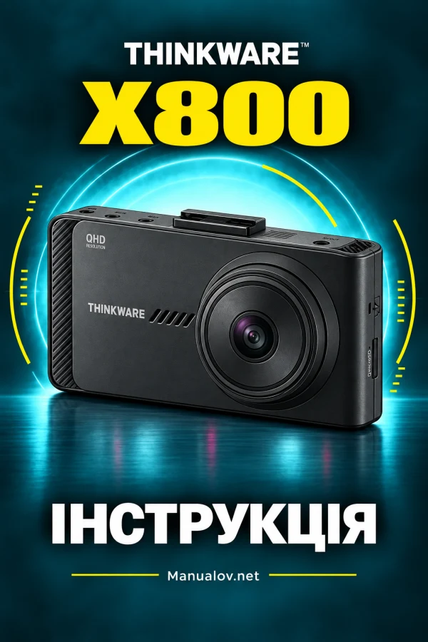 Thinkware X800 — instrukcja po angielsku