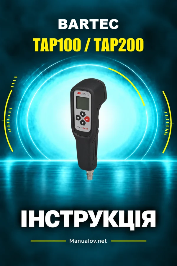 Bartec TAP100 / TAP200 — instrukcja po angielsku
