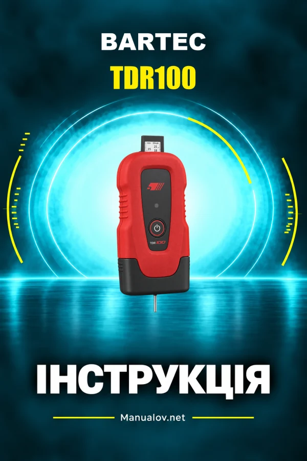 Bartec TDR100 — instrukcja po angielsku