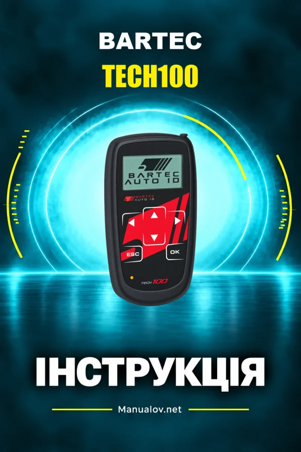 Bartec TECH100 — instrukcja po angielsku