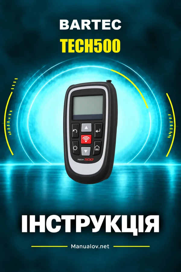 Bartec TECH500 — instrukcja po angielsku
