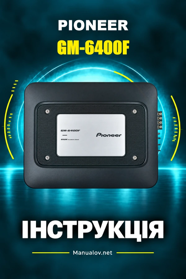 Pioneer GM-6400F — instrukcja po angielsku