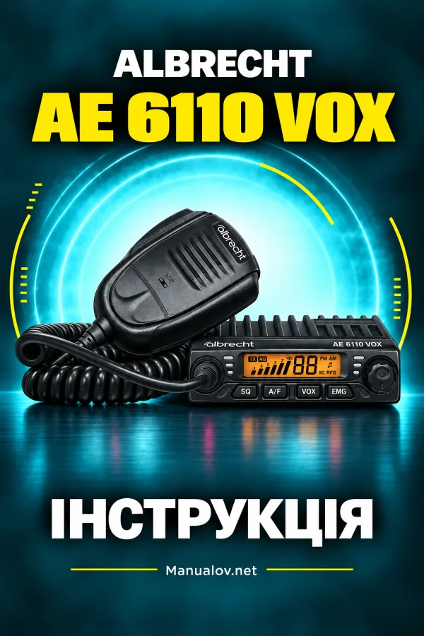 Albrecht AE 6110 VOX — instrukcja po polsku