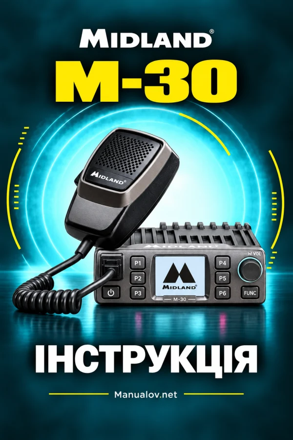 Midland M-30 — інструкція польською мовою