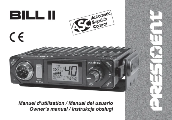 President BILL II — instrukcja po polsku