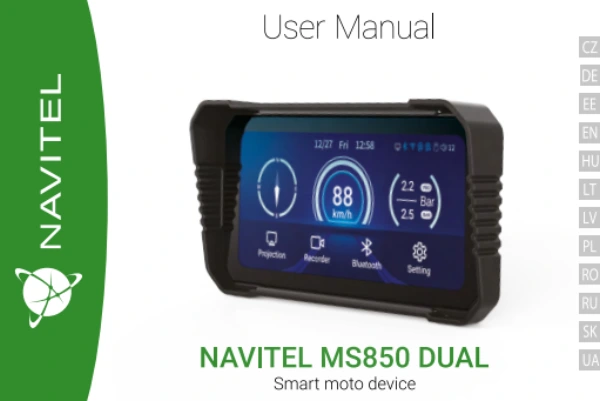 Navitel MS850 Dual — instrukcja obsługi