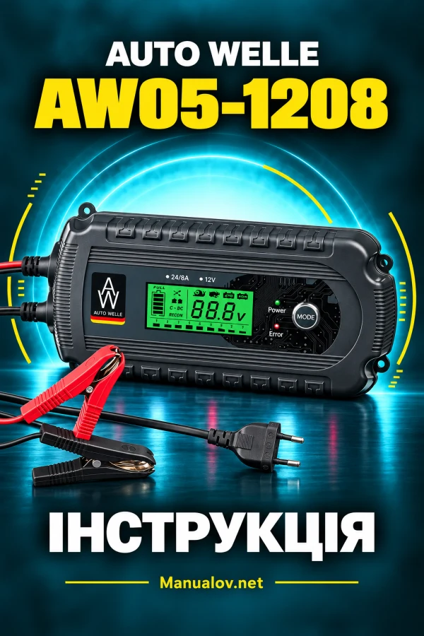 Auto Welle AW05-1208 — instrukcja po ukraińsku