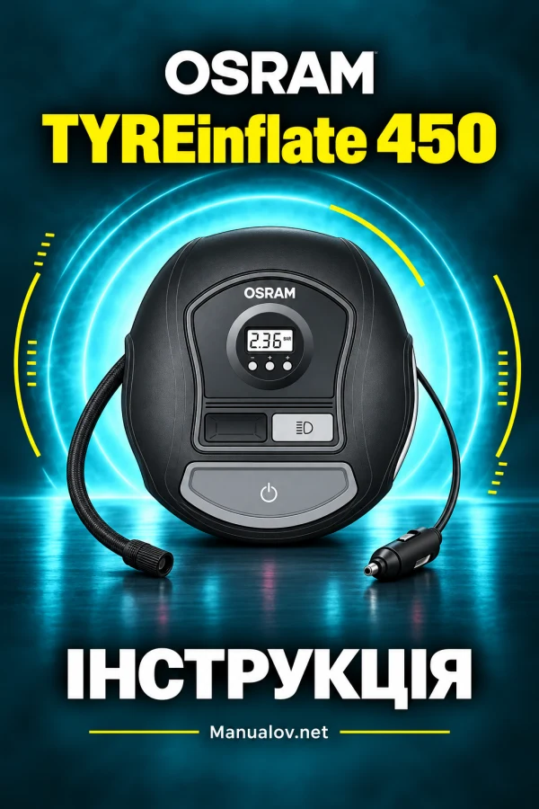 OSRAM TYREinflate 450 — instrukcja graficzna z polskimi opisami
