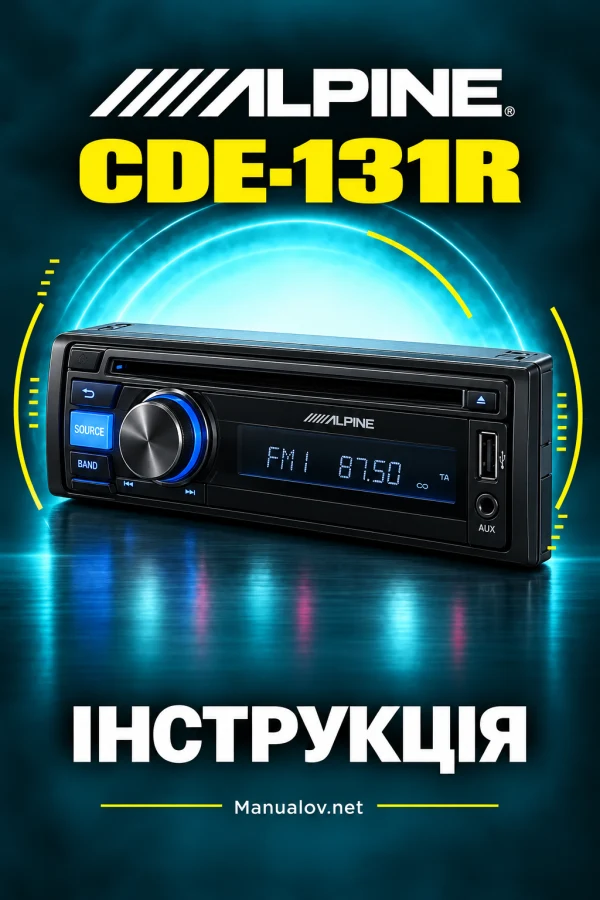 Alpine CDE-131R — інструкція польською мовою