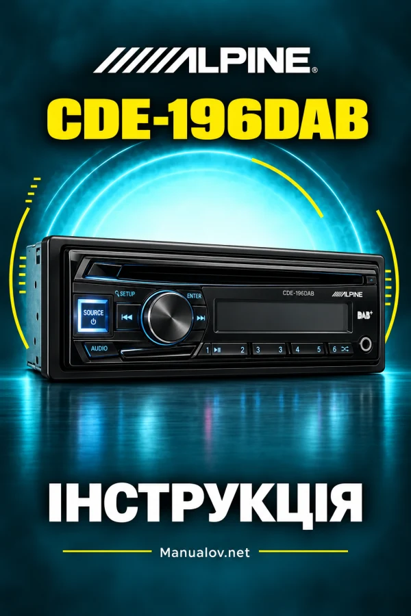 Alpine CDE-196DAB — інструкція польською мовою