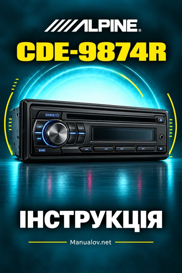 Alpine CDE-9874R — інструкція польською мовою