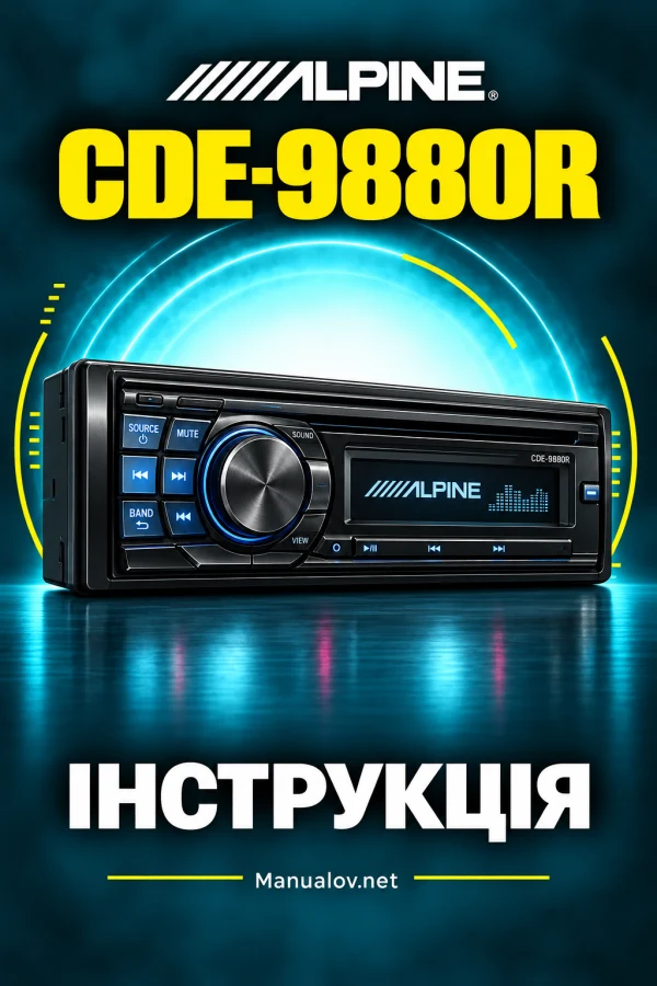Alpine CDE-9880R — інструкція польською мовою